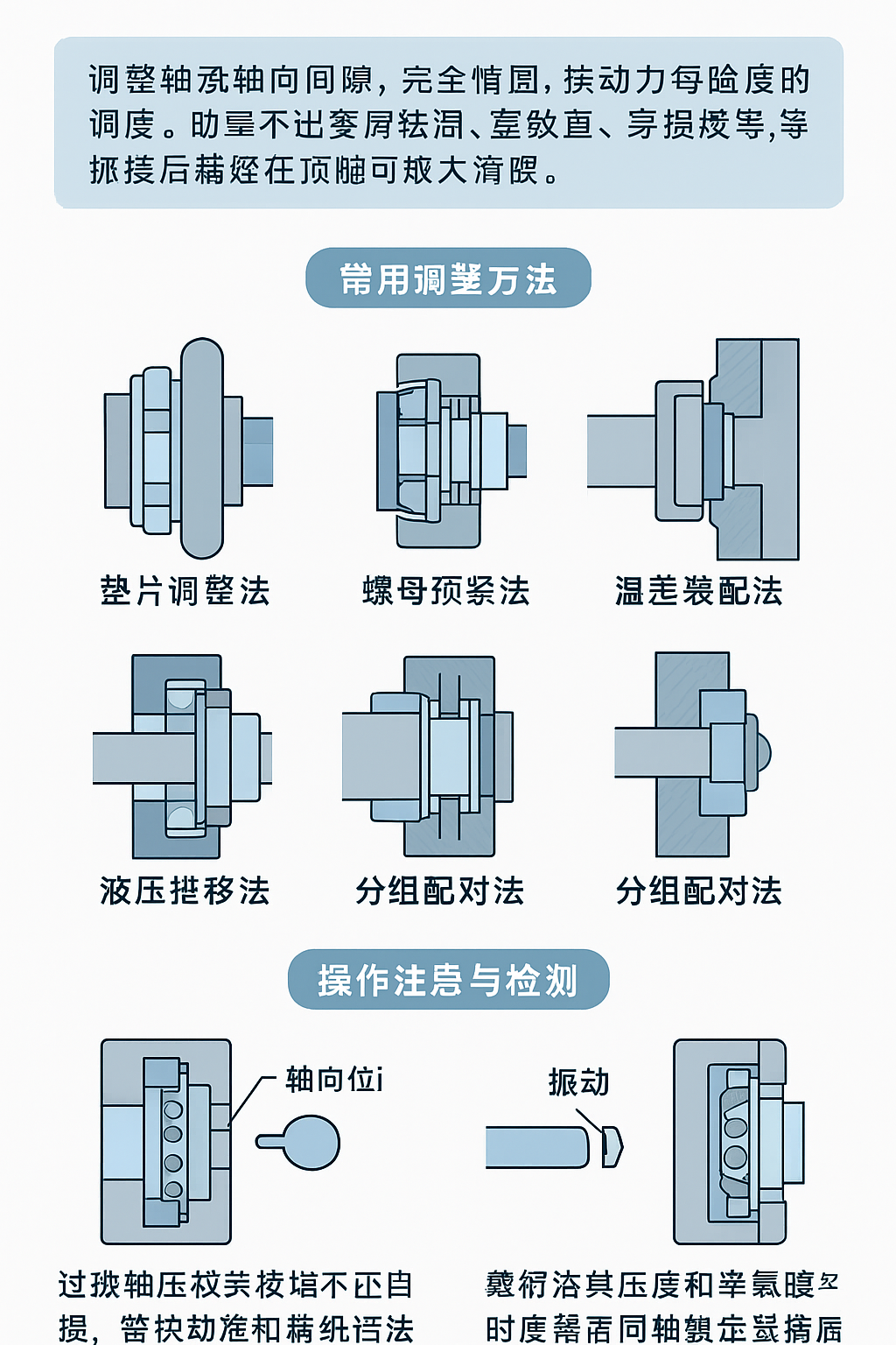 軸承軸向間隙調(diào)整技巧